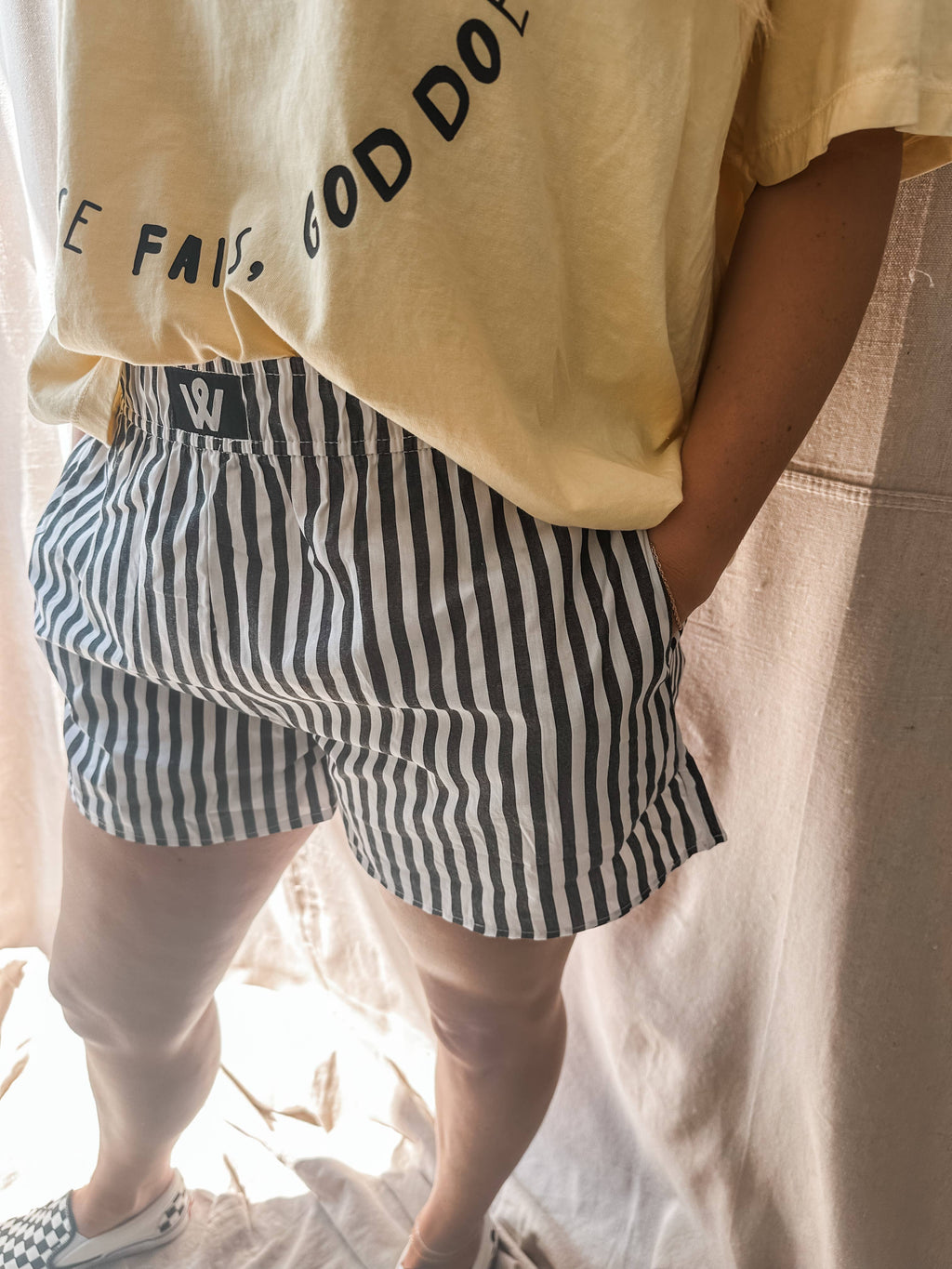 Striped Boxer Shorts – Gameday & Everyday Lounge Shorts: Blue / M