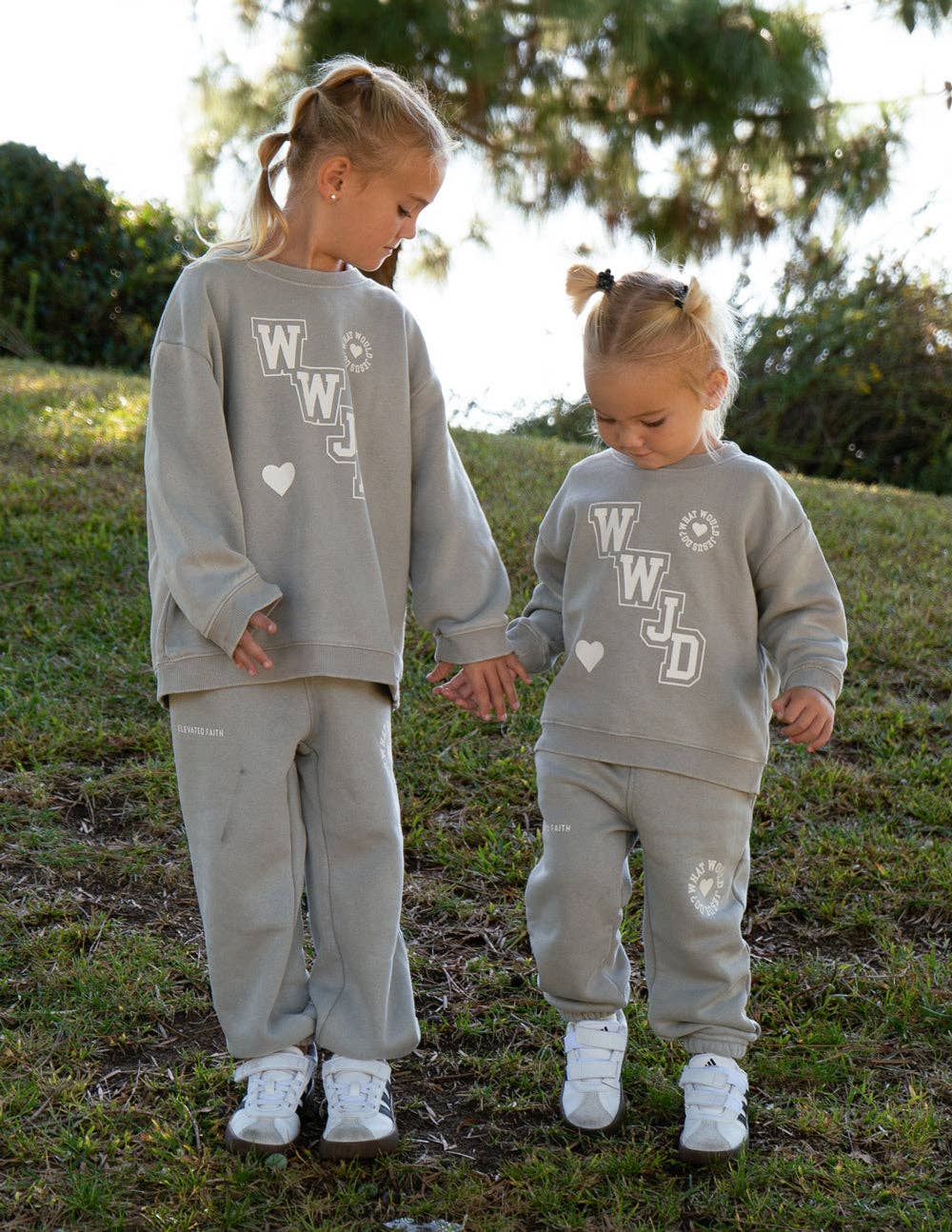 WWJD Varsity Kids Crewneck: 5T