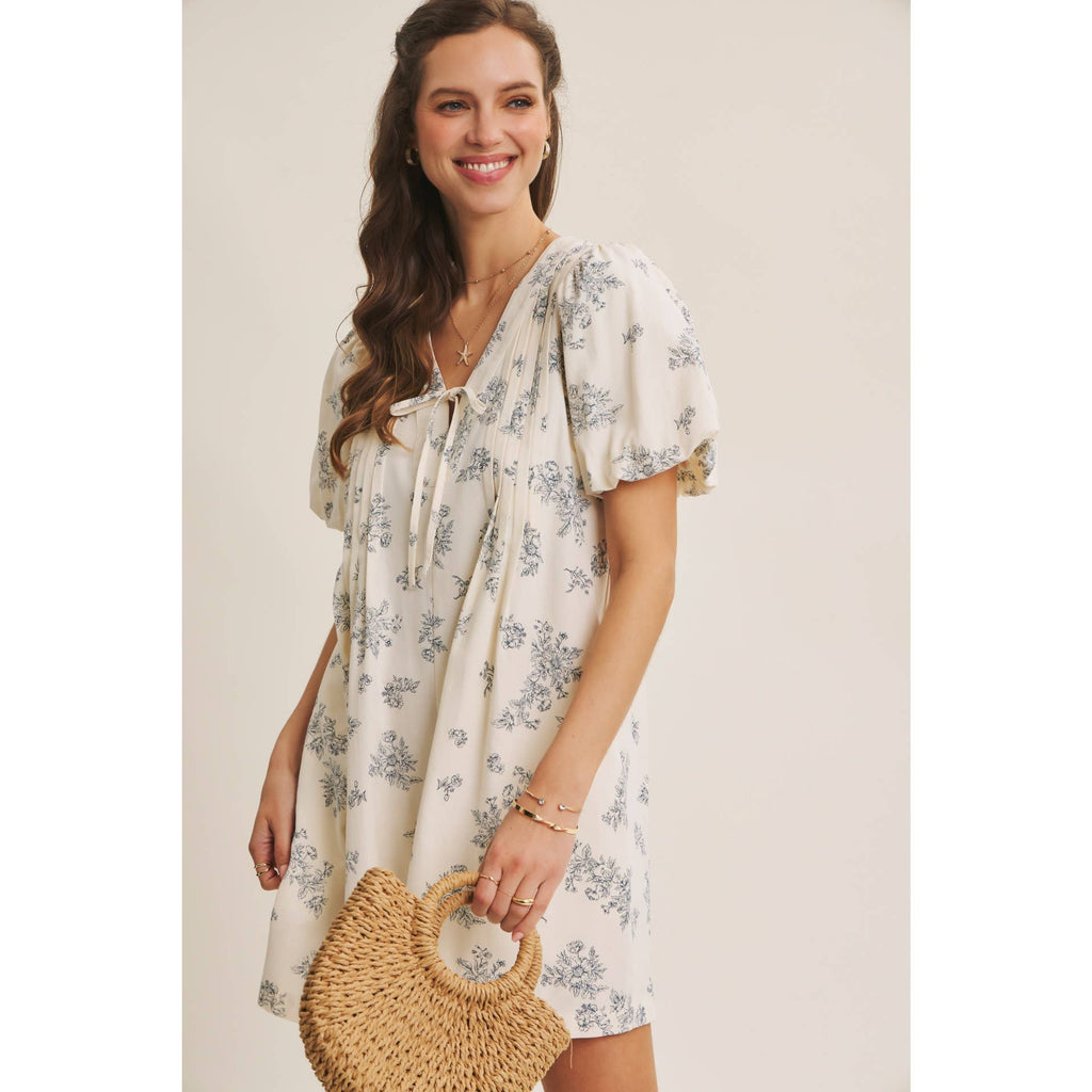 BLENDING CLASSIC WITH EASY SHAPE PLEATED TOILE ROMPER: NAVY BLUE / L