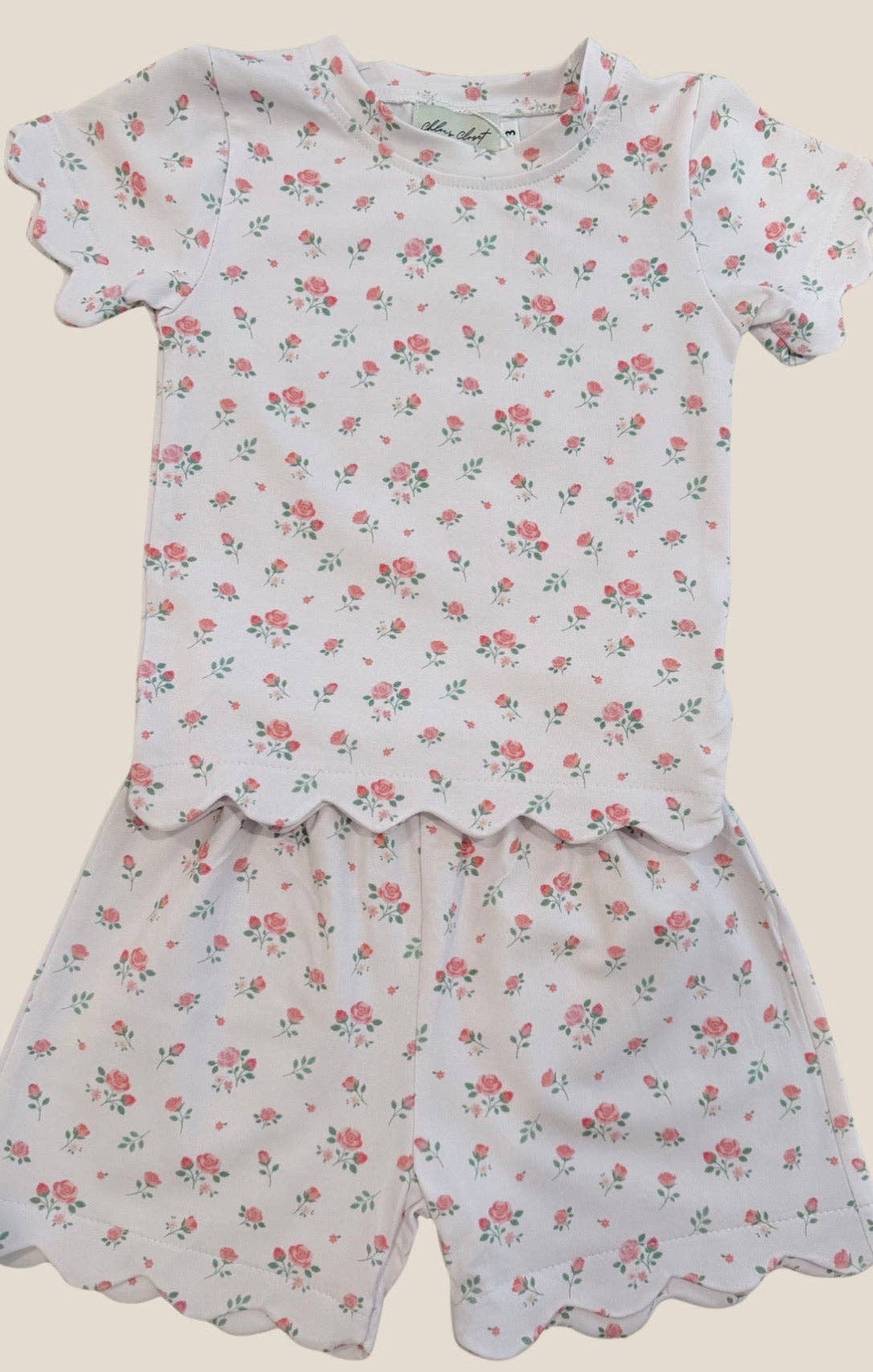 Rosie’s Pink Scalloped Set: 4T