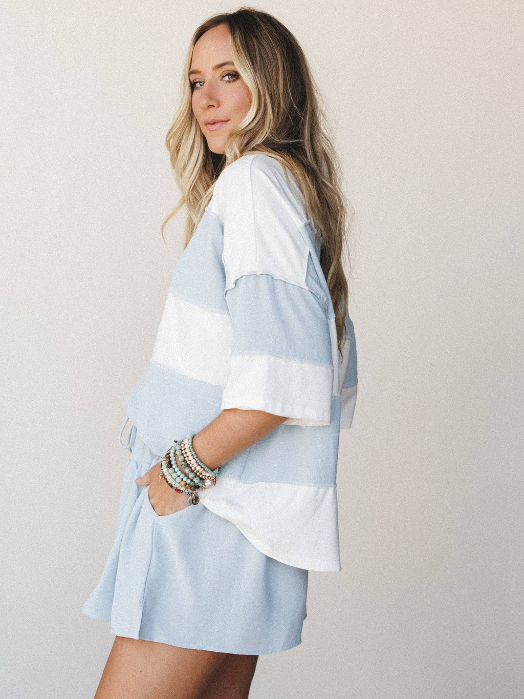 Perfect Match Set - Sky Blue Ivory: Sky Blue Ivory / L