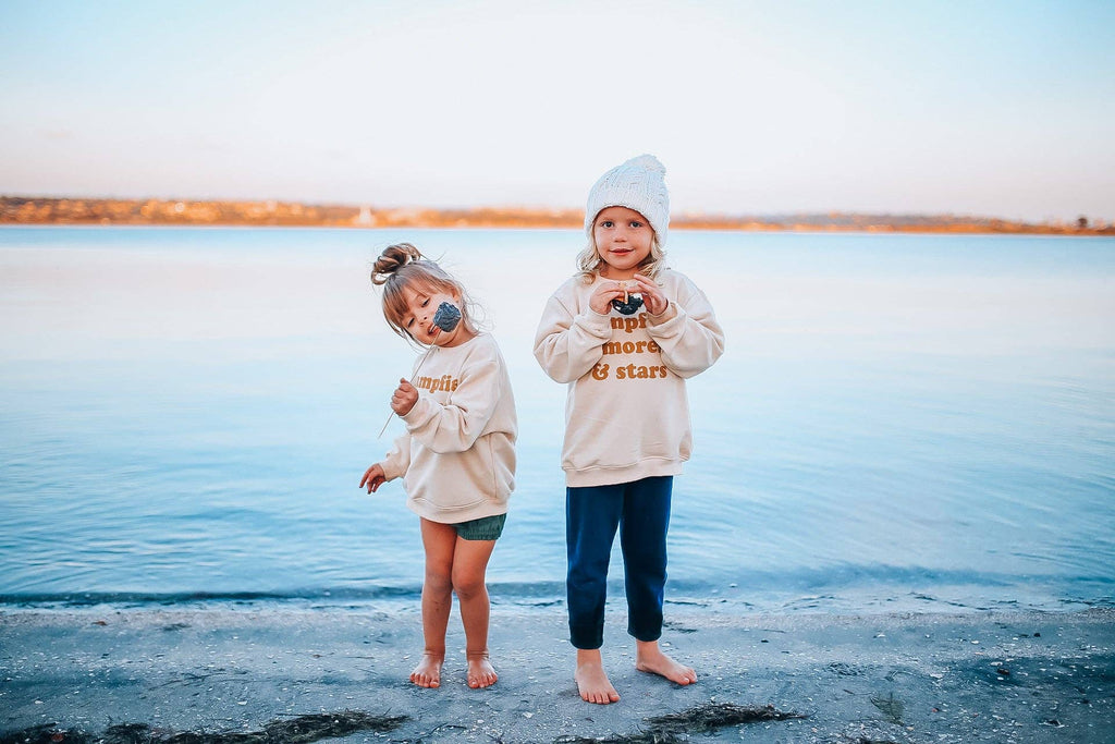 CAMPFIRE S'MORES & STARS  pullover | oversized drop shoulder | KIDS