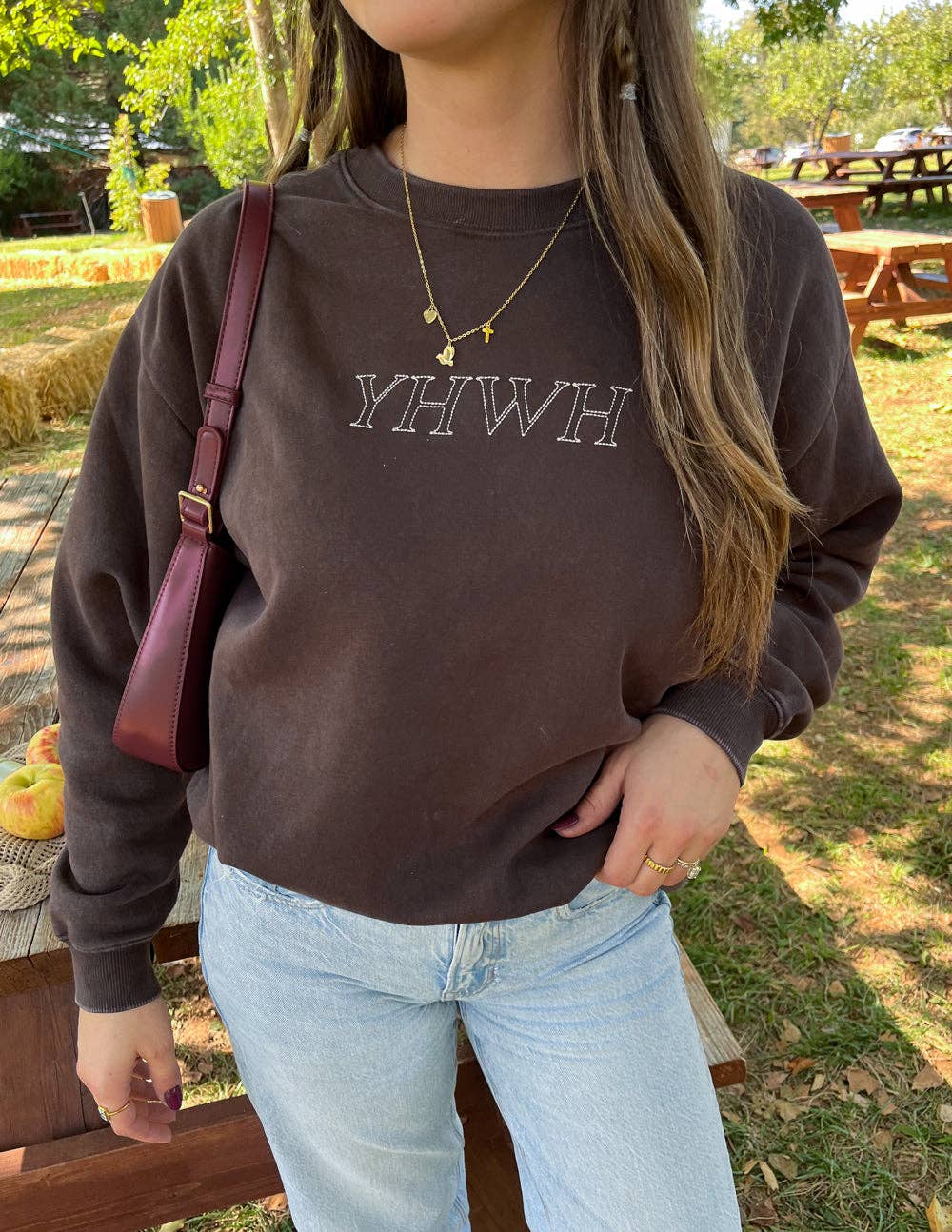 YHWH Unisex Crewneck: L