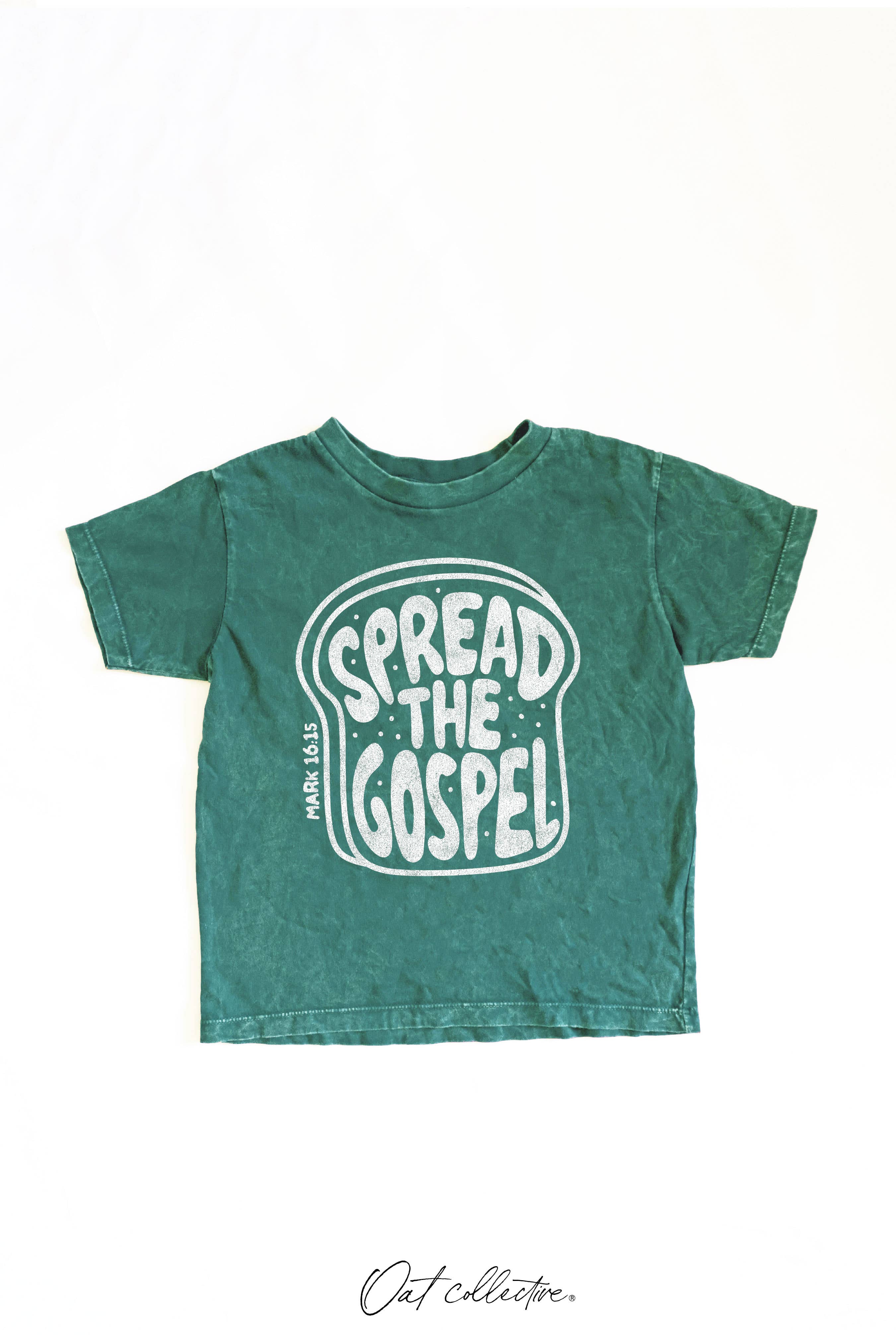 SPREAD THE GOSPEL Toddler Washed Graphic Top