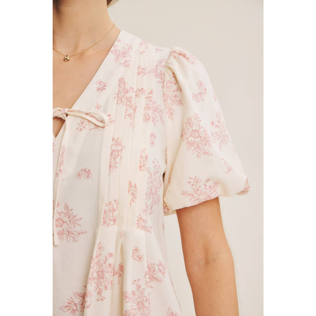 BLENDING CLASSIC WITH EASY SHAPE PLEATED TOILE ROMPER: NAVY BLUE / M