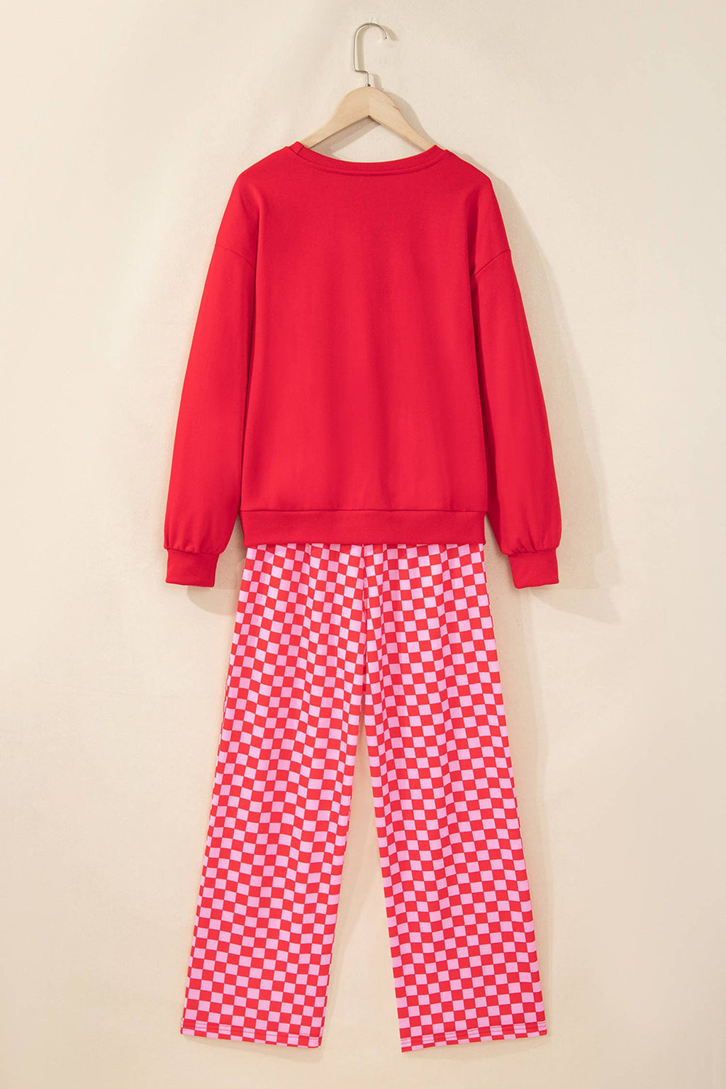 LAS Merry Holly Jolly Christmas Checkered Pants Set (S-XL)