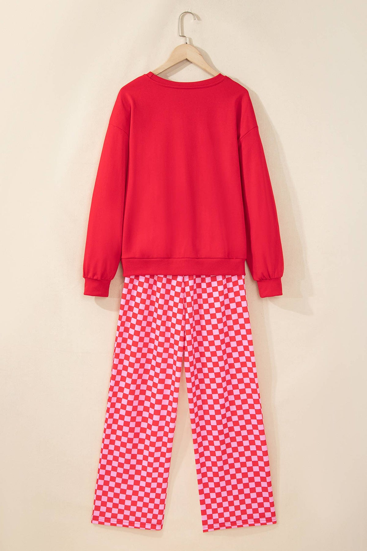 LAS Merry Holly Jolly Christmas Checkered Pants Set (S-XL)