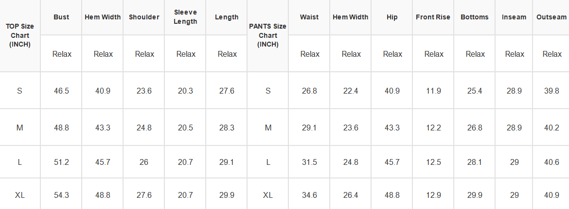 LAS Striped Mock Neck Casual Pants Set (S-XL)