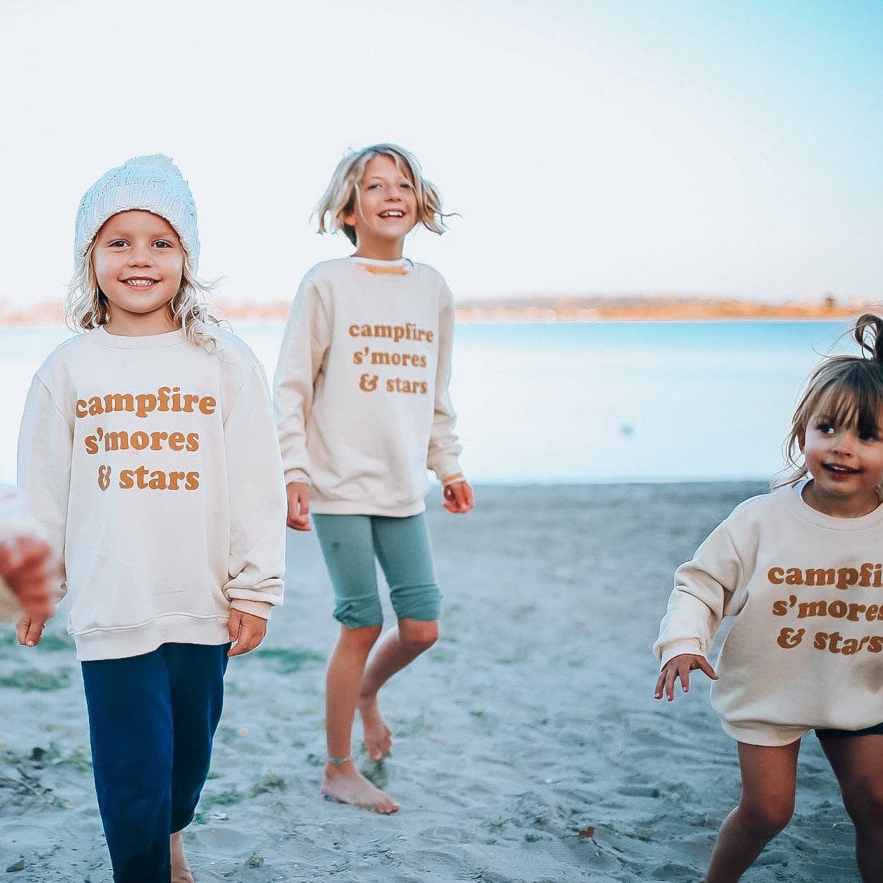 CAMPFIRE S'MORES & STARS  pullover | oversized drop shoulder | KIDS