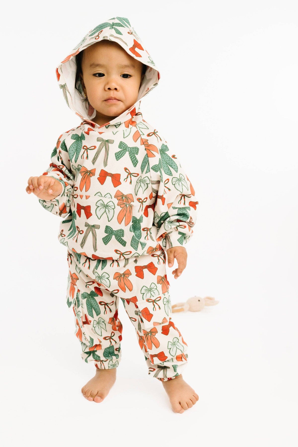 Merry Bows Cargo Hoodie Set