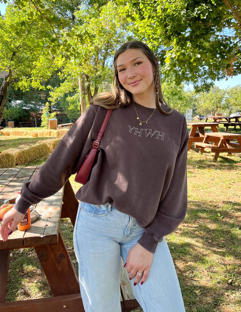 YHWH Unisex Crewneck: L