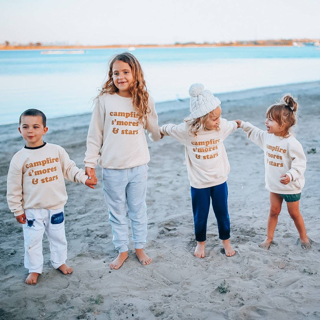 CAMPFIRE S'MORES & STARS  pullover | oversized drop shoulder | KIDS