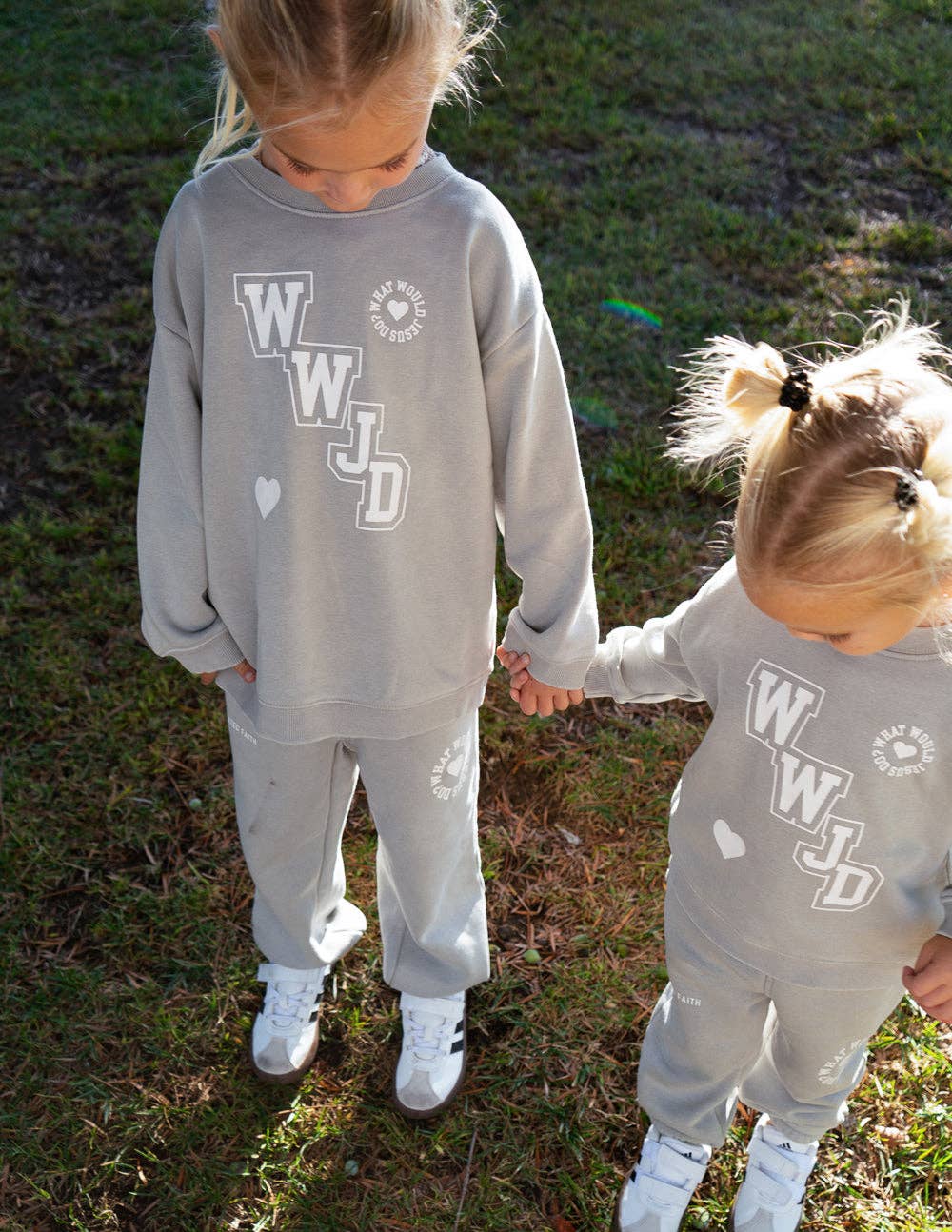 WWJD Varsity Kids Crewneck: 3T