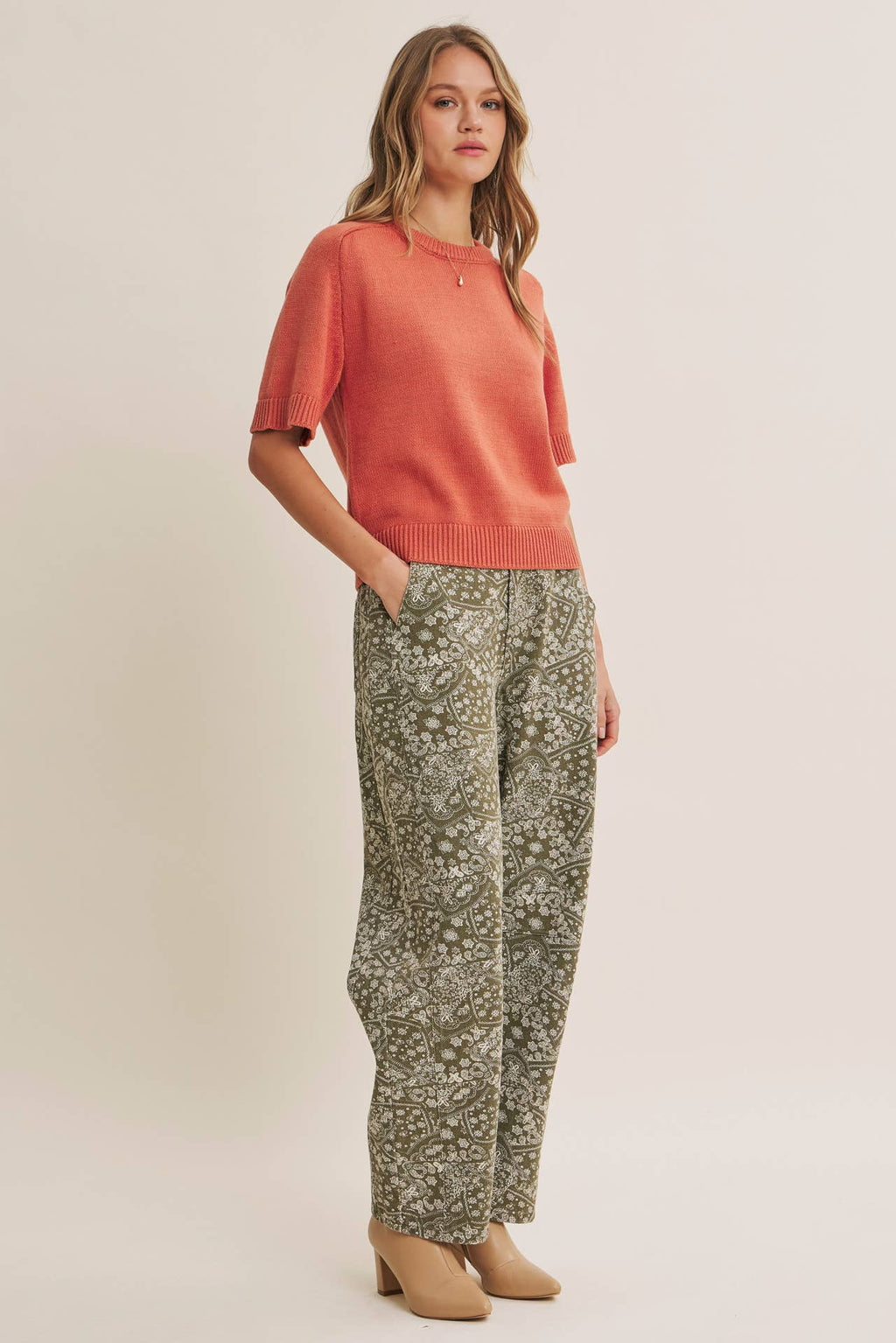YEAR-ROUND ESSENTIAL SOFT SWEATER TOP WITH RAGLAN SLEEVES