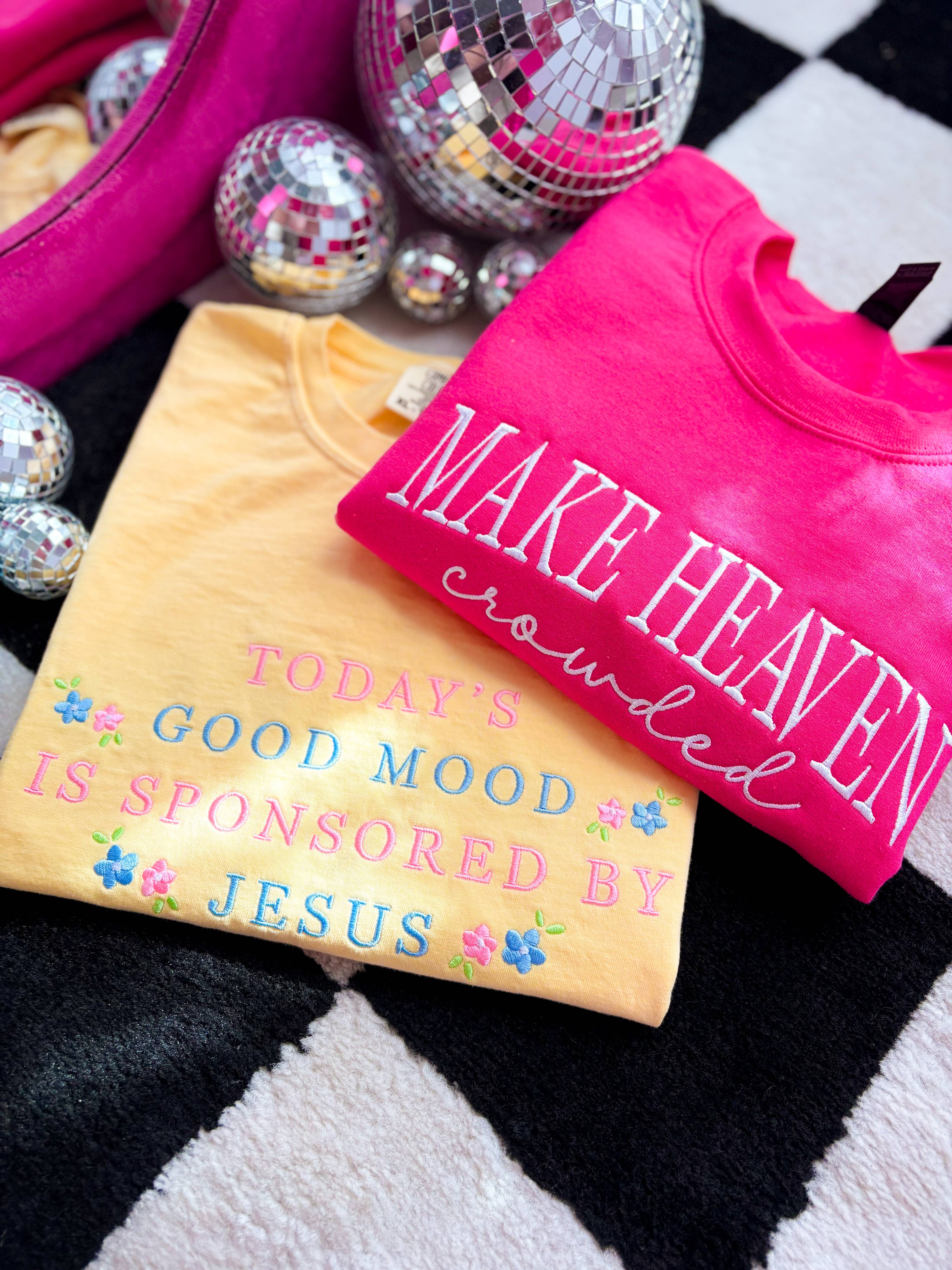 Sponsored By Jesus Butter Faith Graphic Embroidered Tee