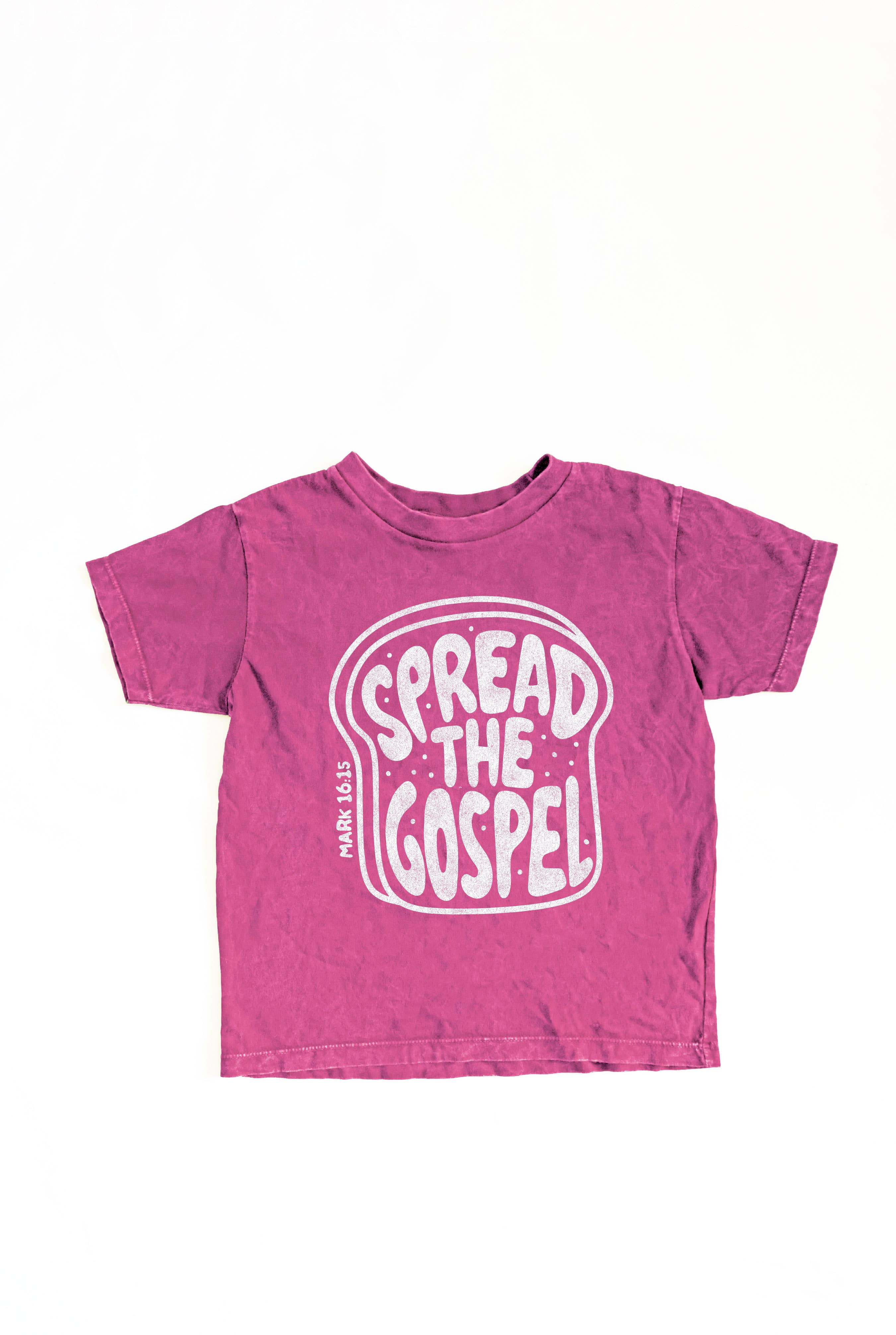 SPREAD THE GOSPEL Toddler Washed Graphic Top