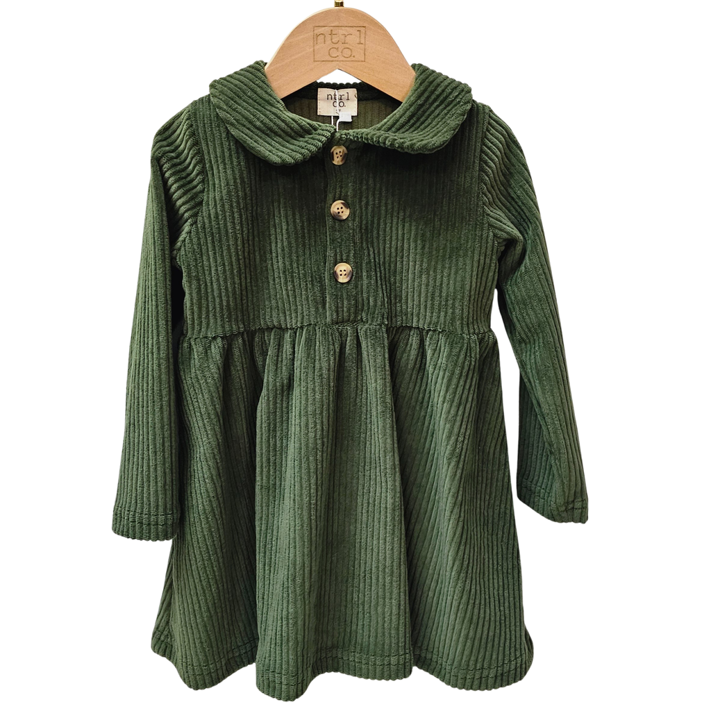 Corduroy Long Sleeve Dress w/Biker Short | Must-Have Piece