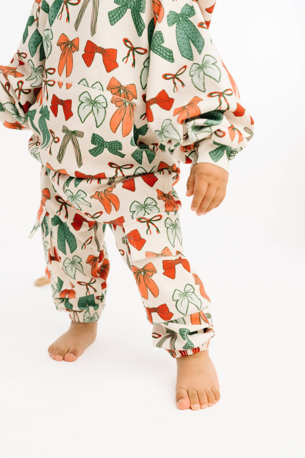 Merry Bows Cargo Hoodie Set