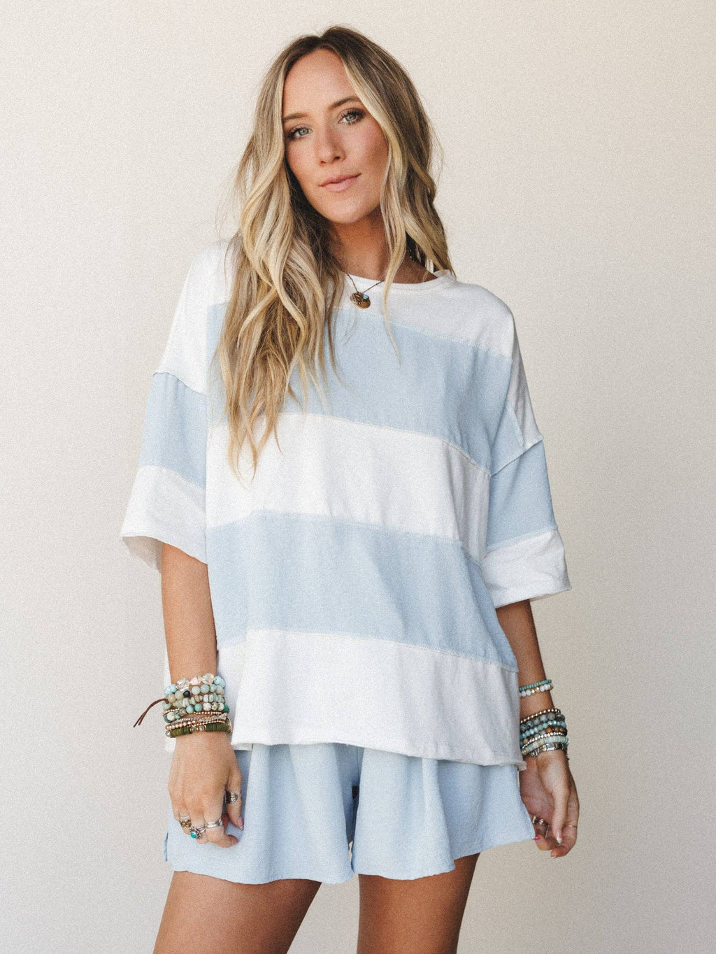 Perfect Match Set - Sky Blue Ivory: Sky Blue Ivory / XL