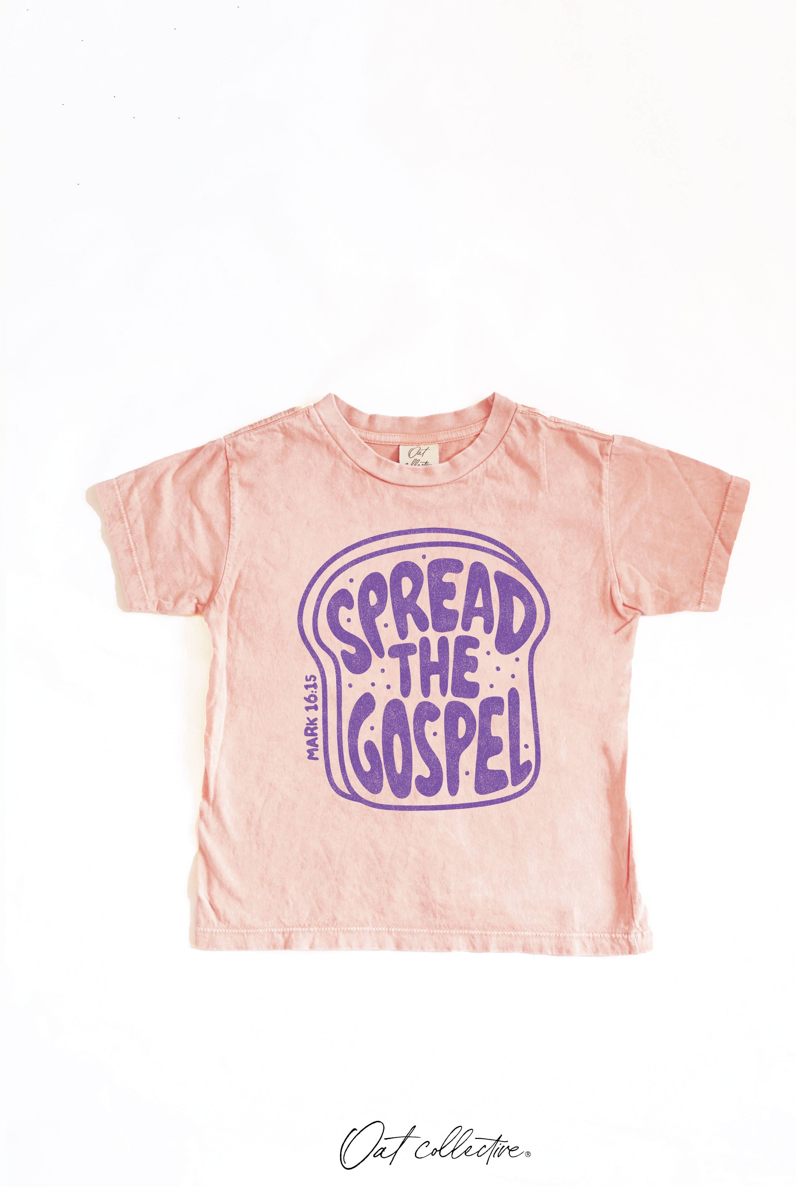 SPREAD THE GOSPEL Toddler Washed Graphic Top