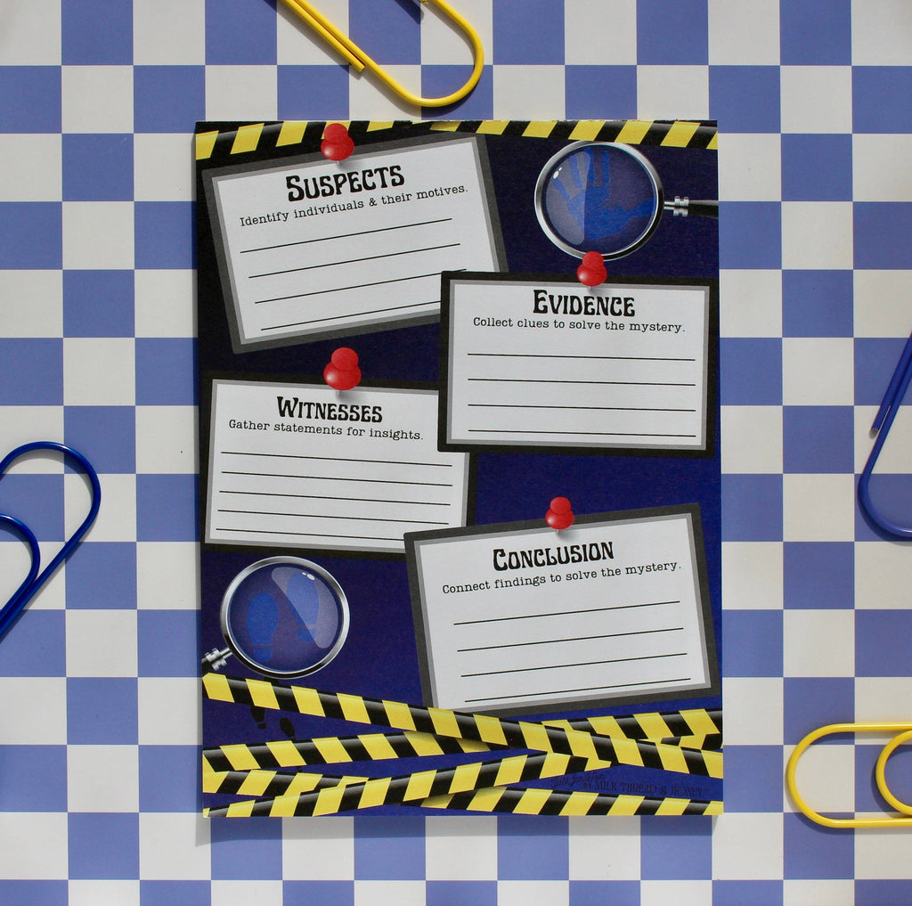 Police Ticket, Spy Detective & Boarding Pass Set - Pretend Play Notepads for Kids