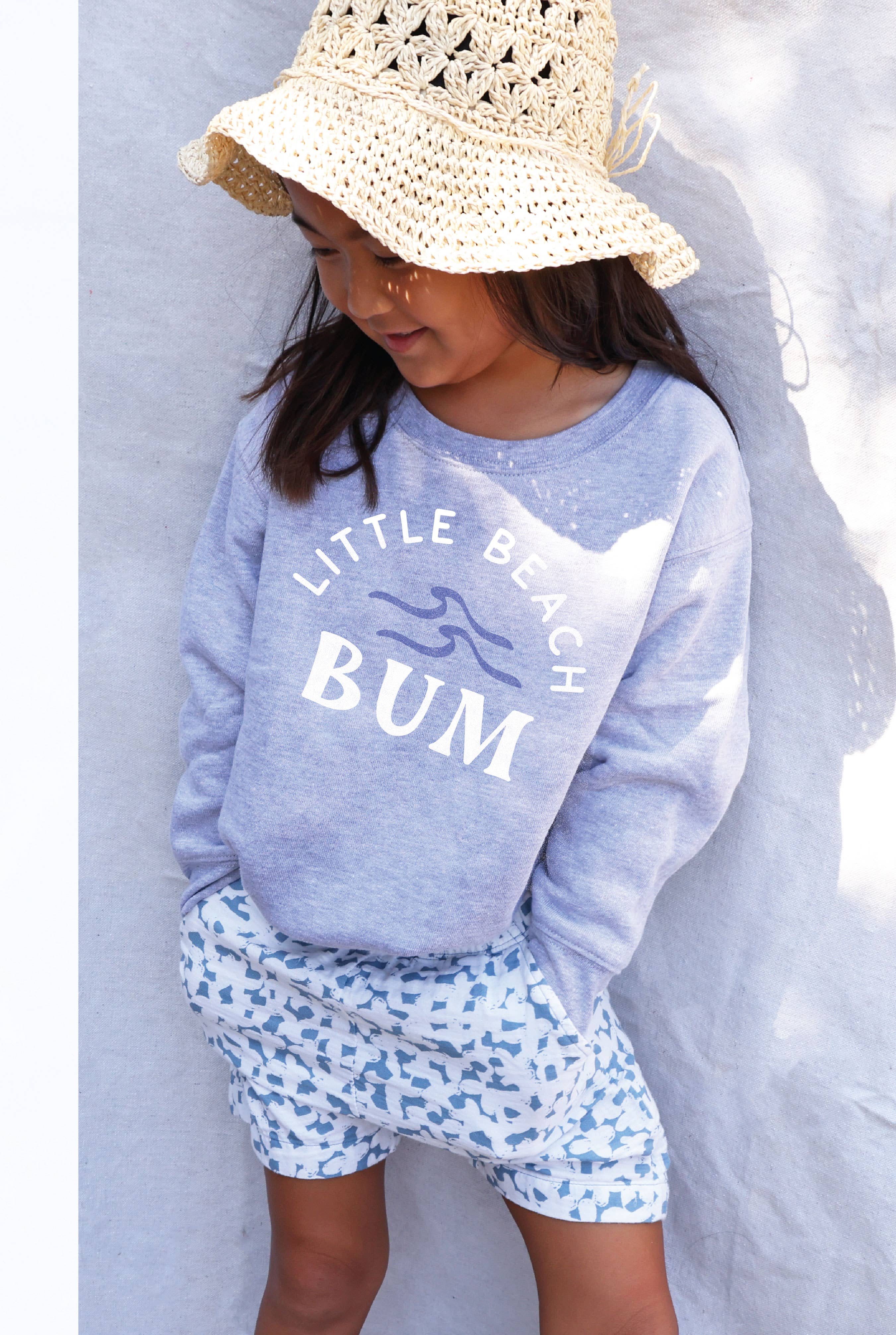 LITTLE BEACH BUM Toddler Graphic Sweatshirt