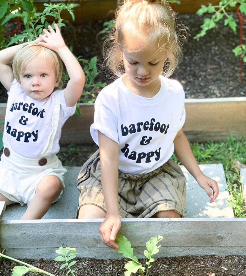BAREFOOT & HAPPY | Kids Tee