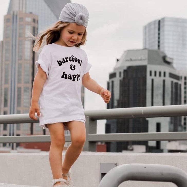 BAREFOOT & HAPPY | Kids Tee